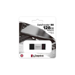Kingston DataTraveler 80 128GB USB 3.2 USB-C Metal Grey / Black USB Flash Drive