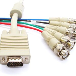 Vivanco VGA Male to 5 BNC (RGBHV) Male Cable